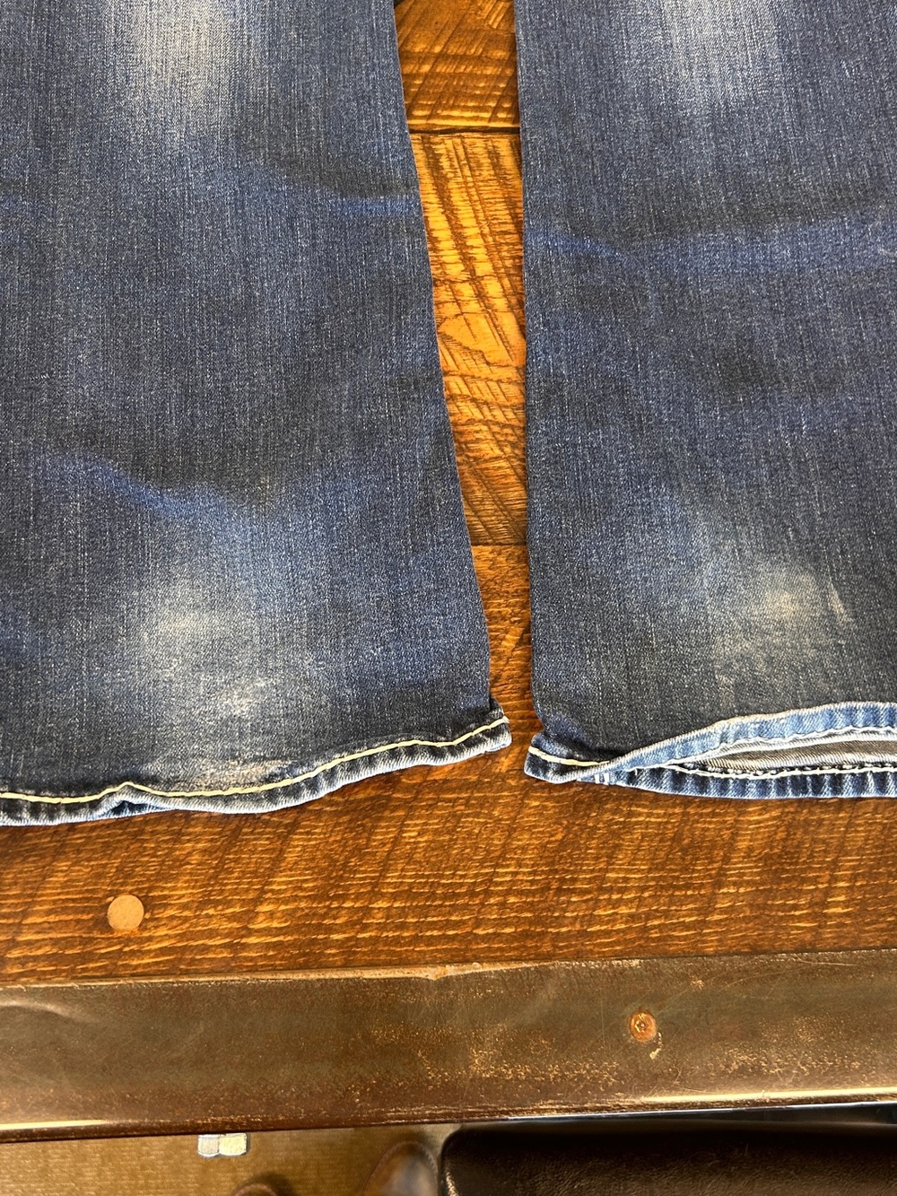 Rock Revival Ashlyn Easy Boot Jeans - Blue with Gold Embroidery - Picture 6 of 7